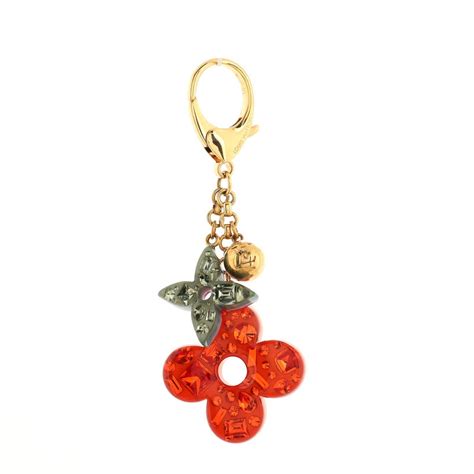 louis vuitton glam flower bag charm|louis vuitton cles key pouch.